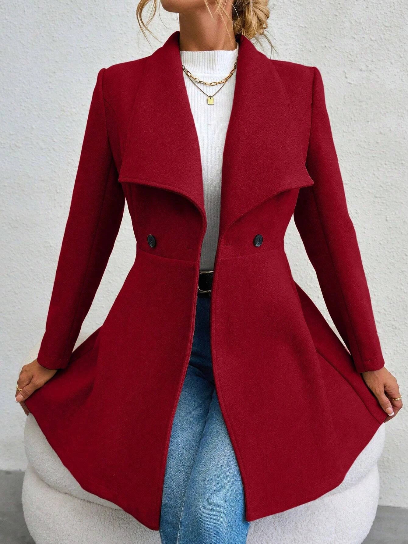 Valentine’s Day Button-Up Coat