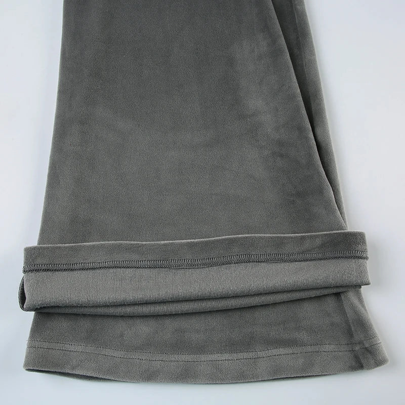 Retro Drawstring Flare Pants