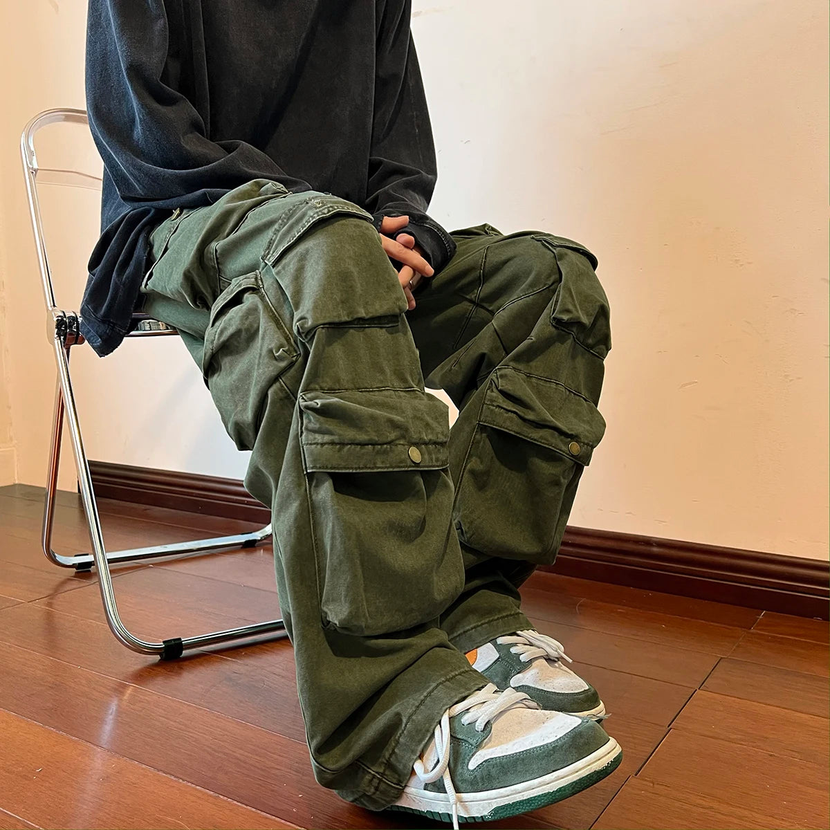 Hip-Hop Casual Cargo Trousers