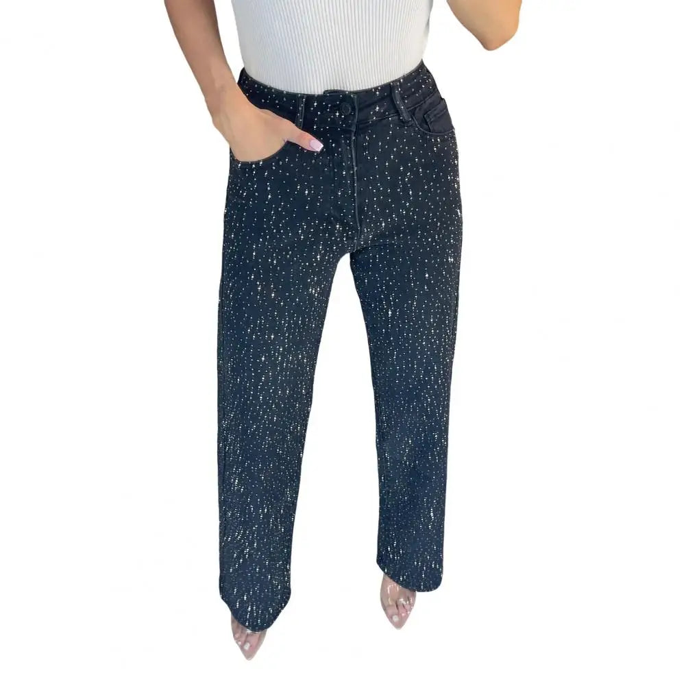 Women’s High Waist Pearl Jeans