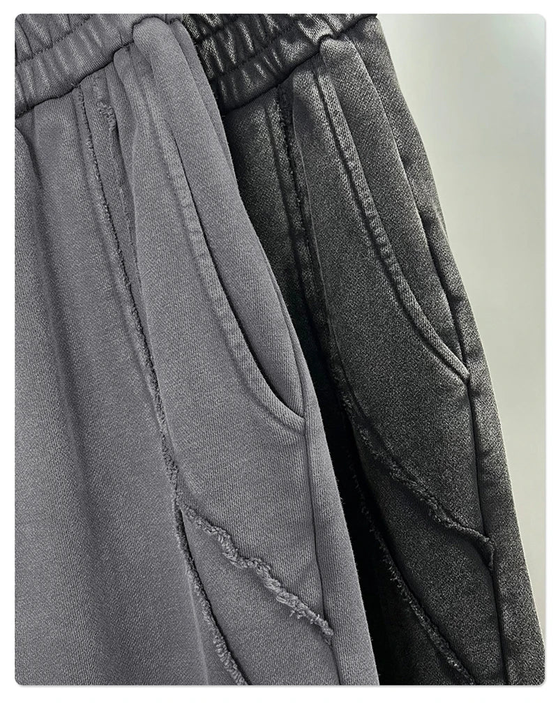 Retro Distressed Washed Sweatpants