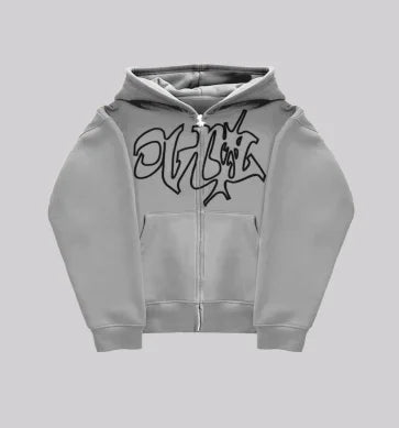 Men’s Hip-Hop Zipper Hoodie