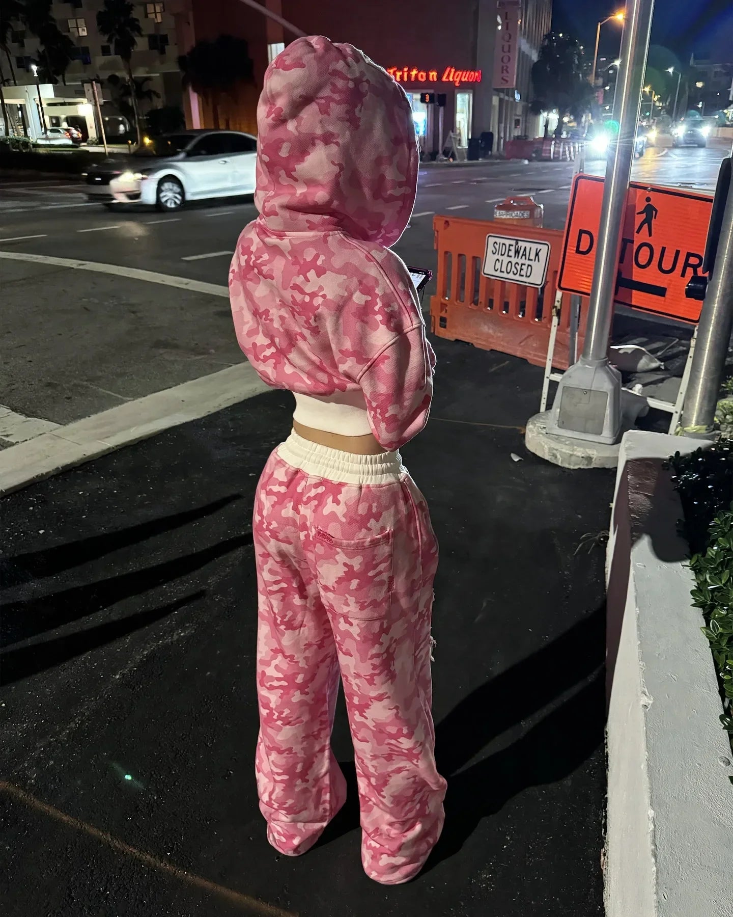 Women Camouflage Two-Piece Set