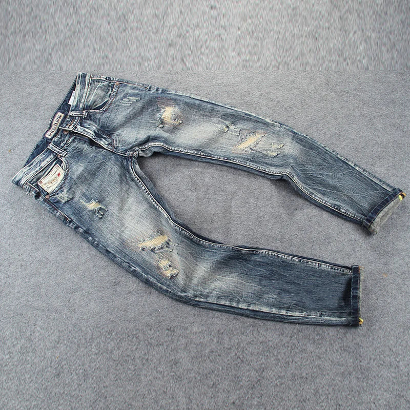 Men’s Retro Ripped Jeans