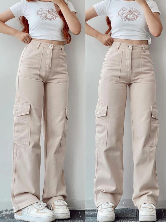 Y2K Wide Leg Cargo Streetwear Pants
