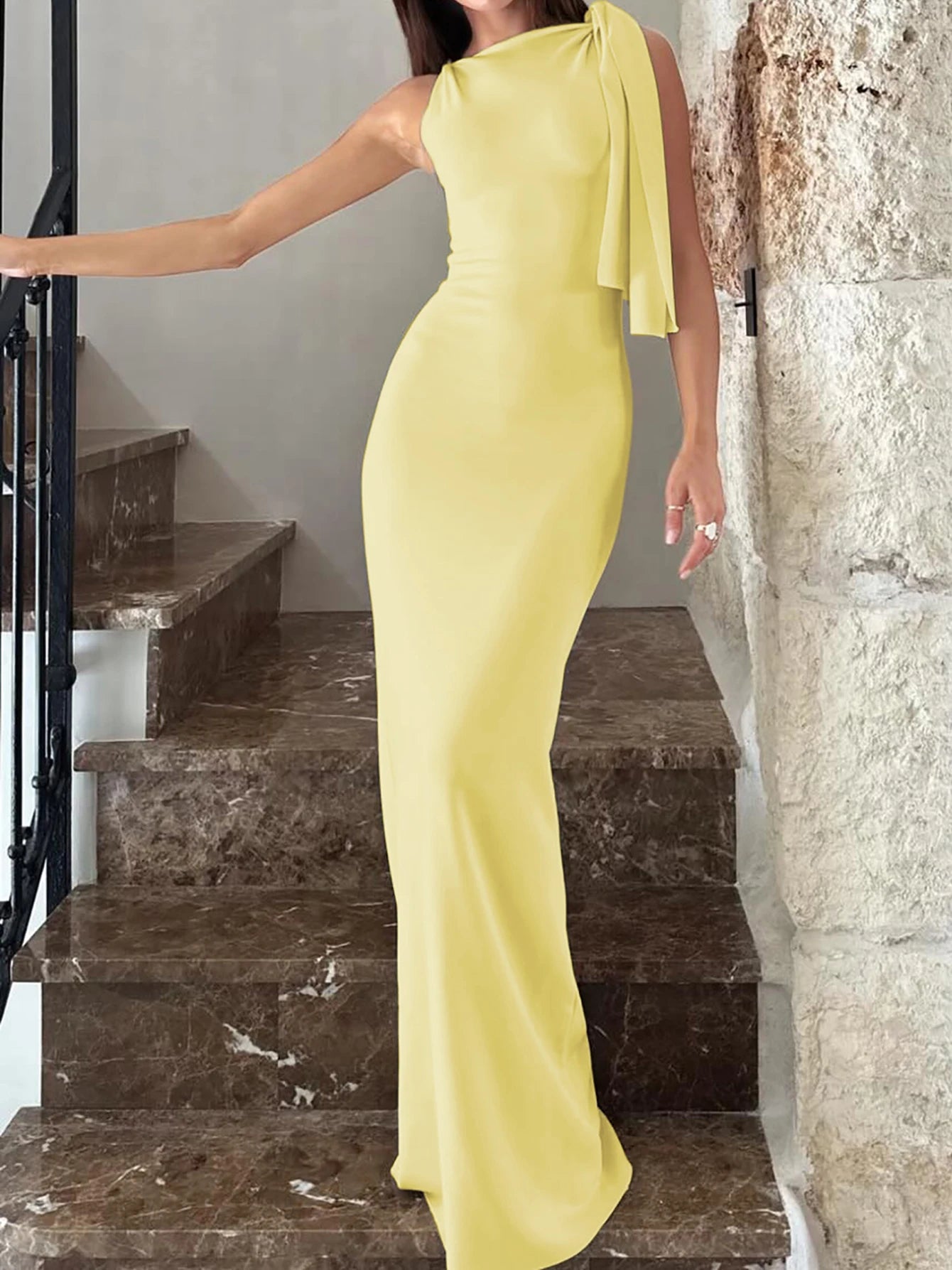 Y2K Bodycon Maxi Dress