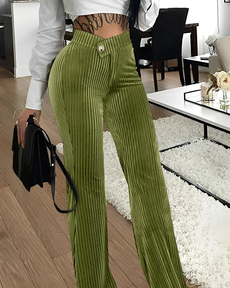 Corduroy Wide Pants