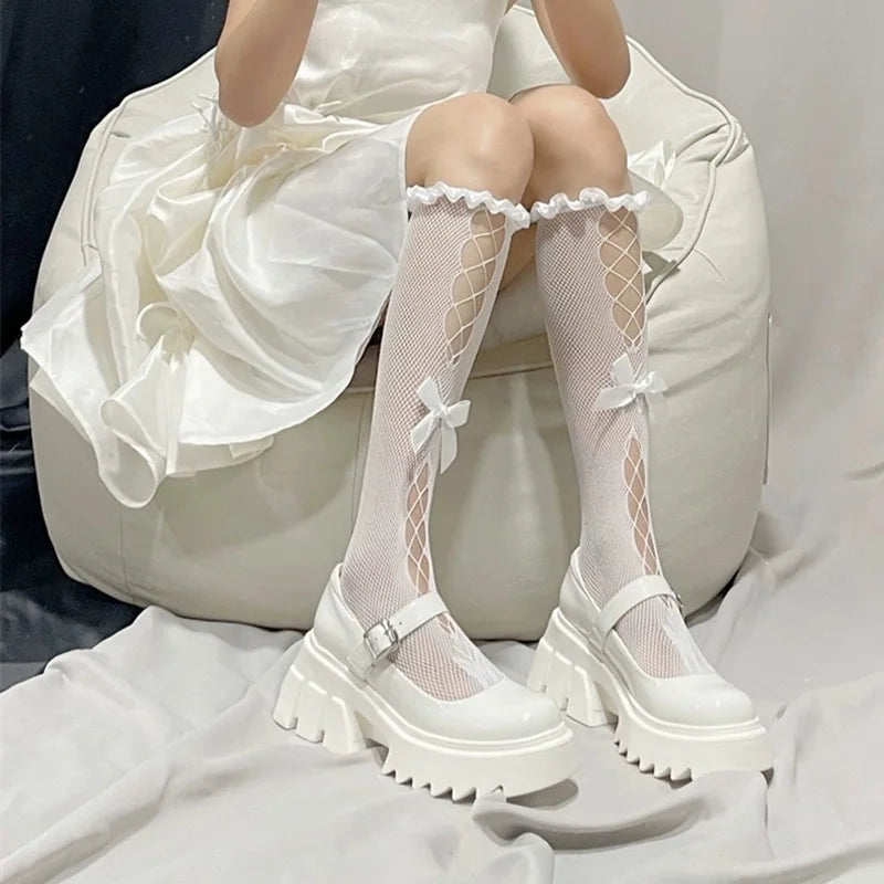 Lolita Lace Bow Socks