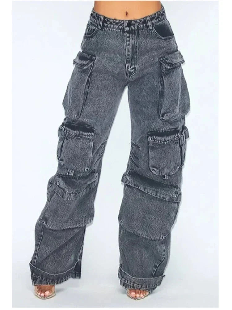 Y2K Vintage Baggy Cargo Jeans