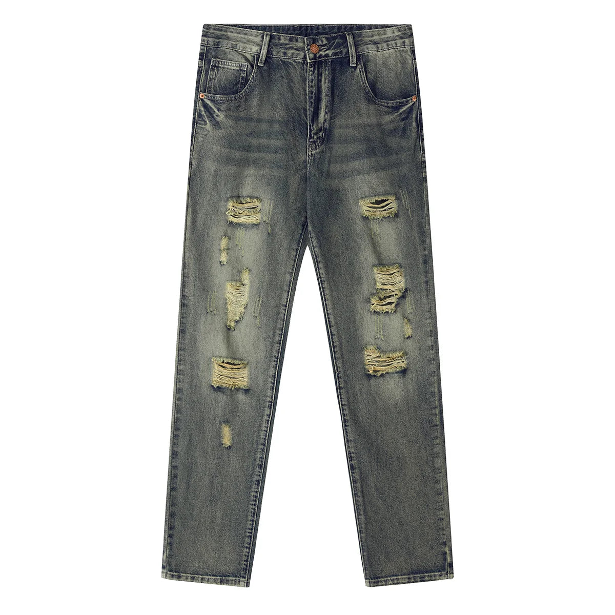 Men’s Y2K Ripped Distressed Jeans