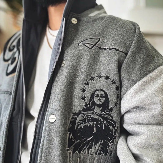 Embroidered Baseball Jacket