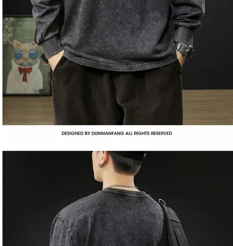 Vintage Washed Cotton Sweatshirt