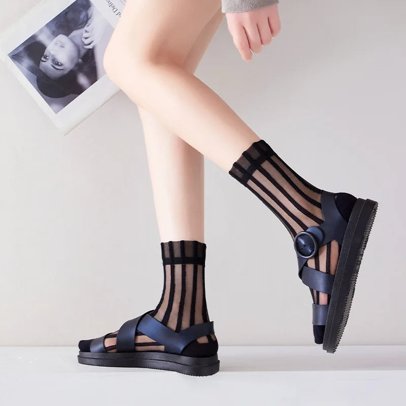 Women Striped Summer Socks
