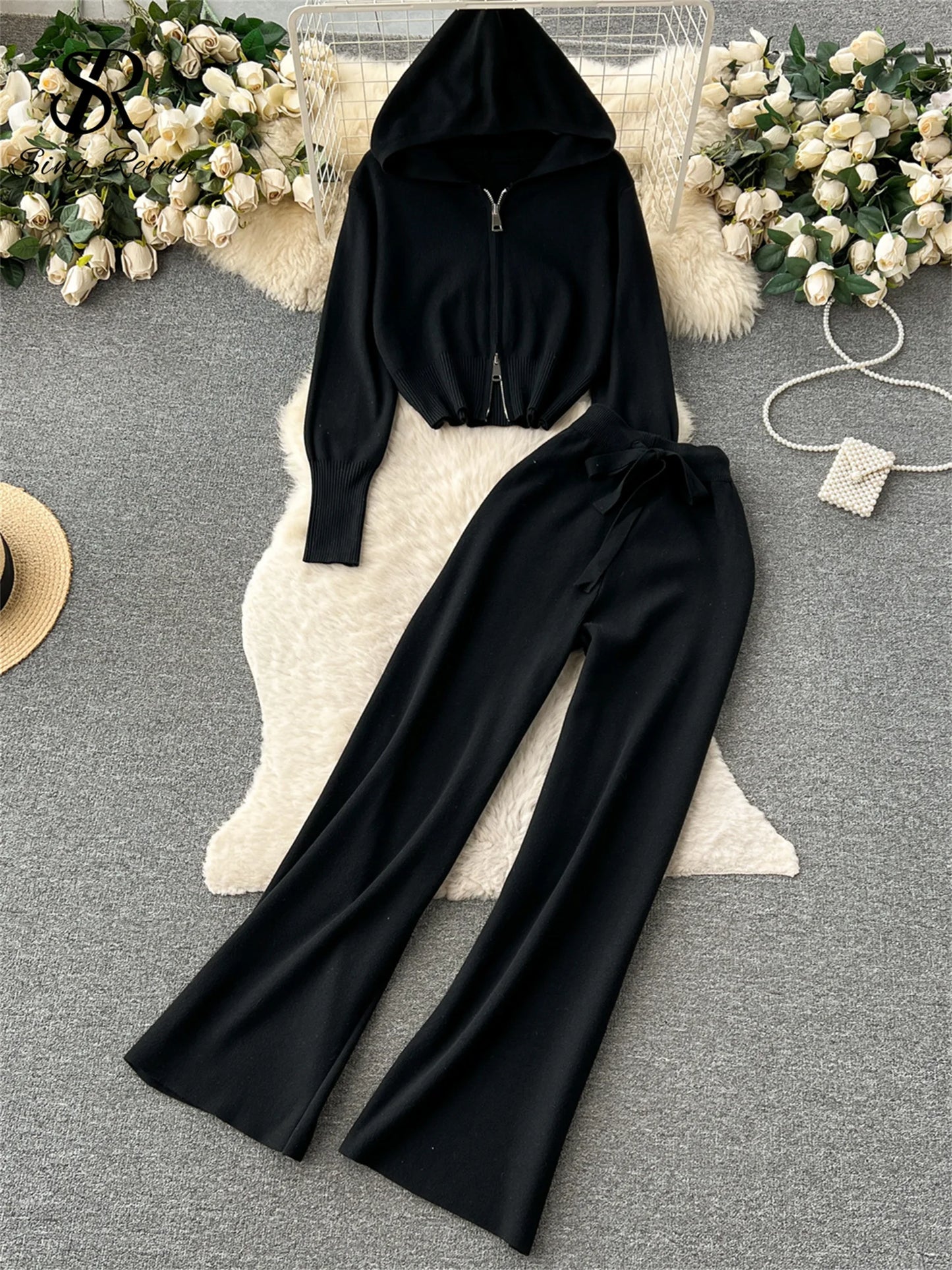 Casual Zipper Two-Piece Set