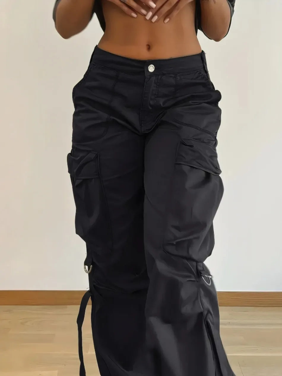 Chic Women’s Cargo Big Pocket Trousers