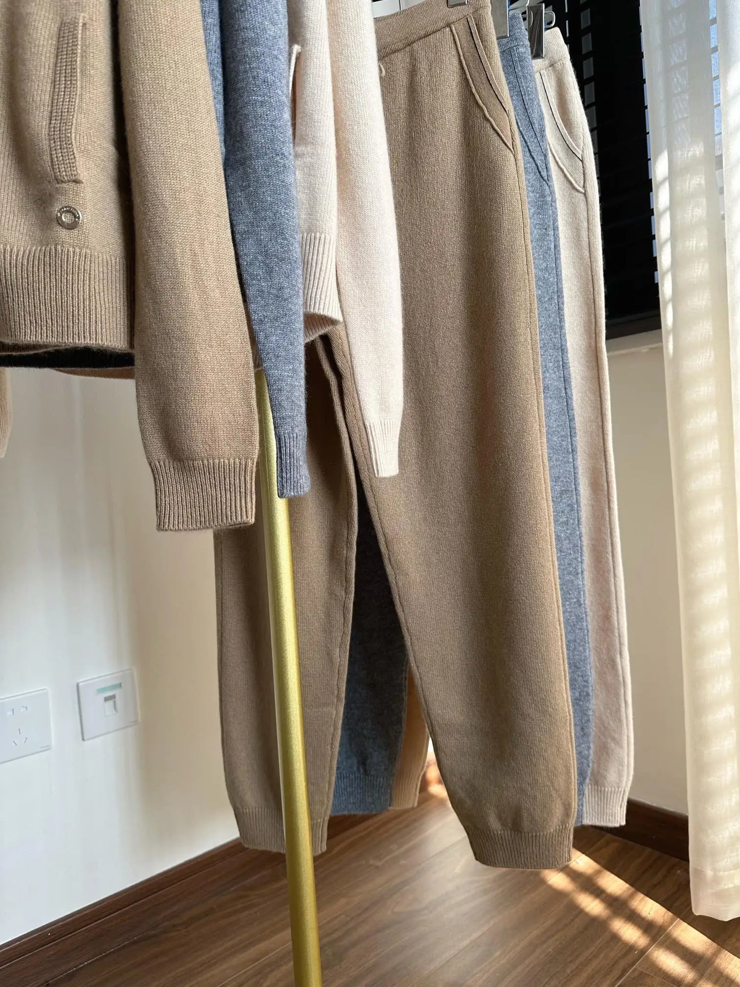 Hooded Cardigan Set