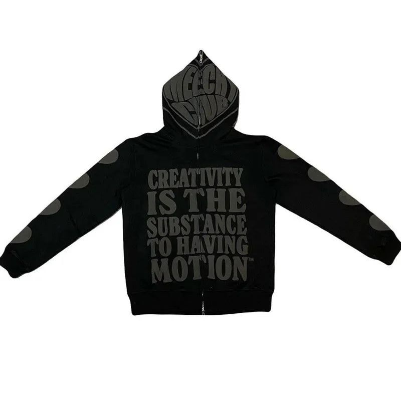 Y2K High Street Zipper Hoodie