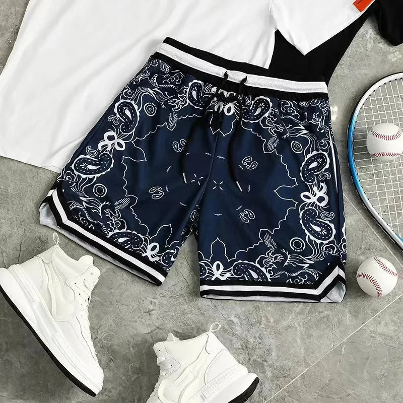 Fruit Flower Basketball Sports Shorts