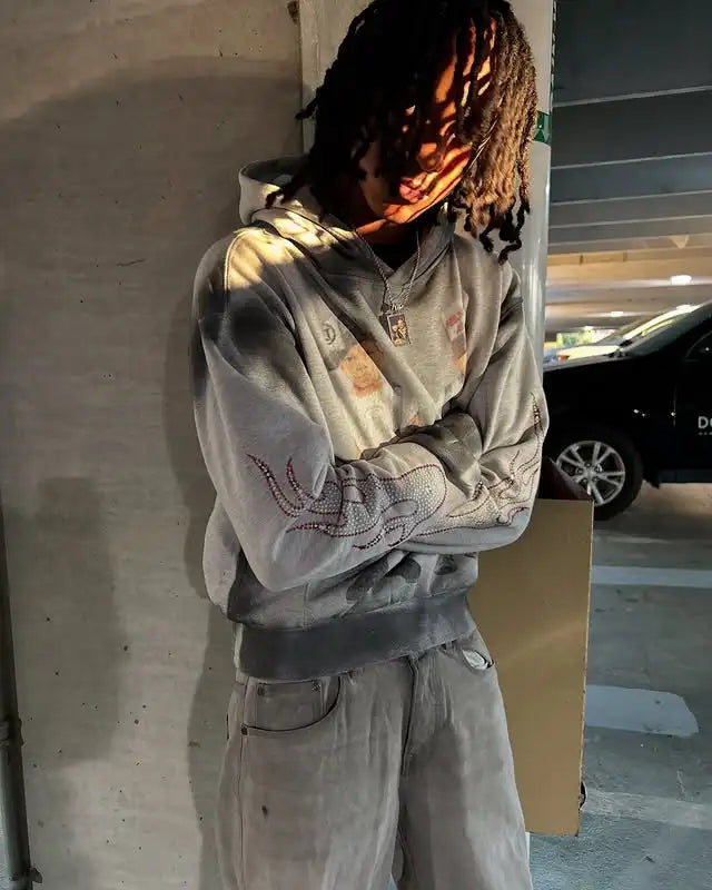 Vintage Bold Graphic Hoodie
