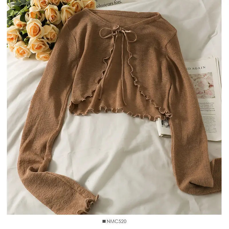 Bow Lace Crop Top