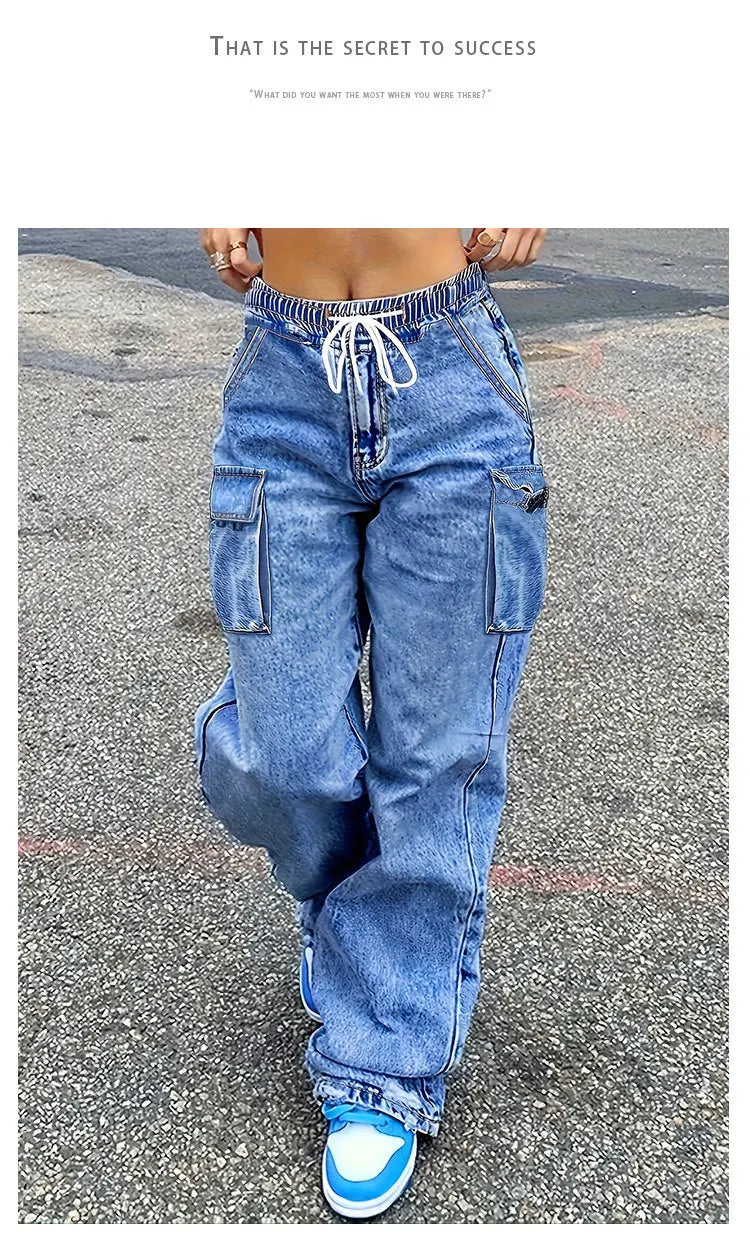 Women’s Cargo Denim Jeans