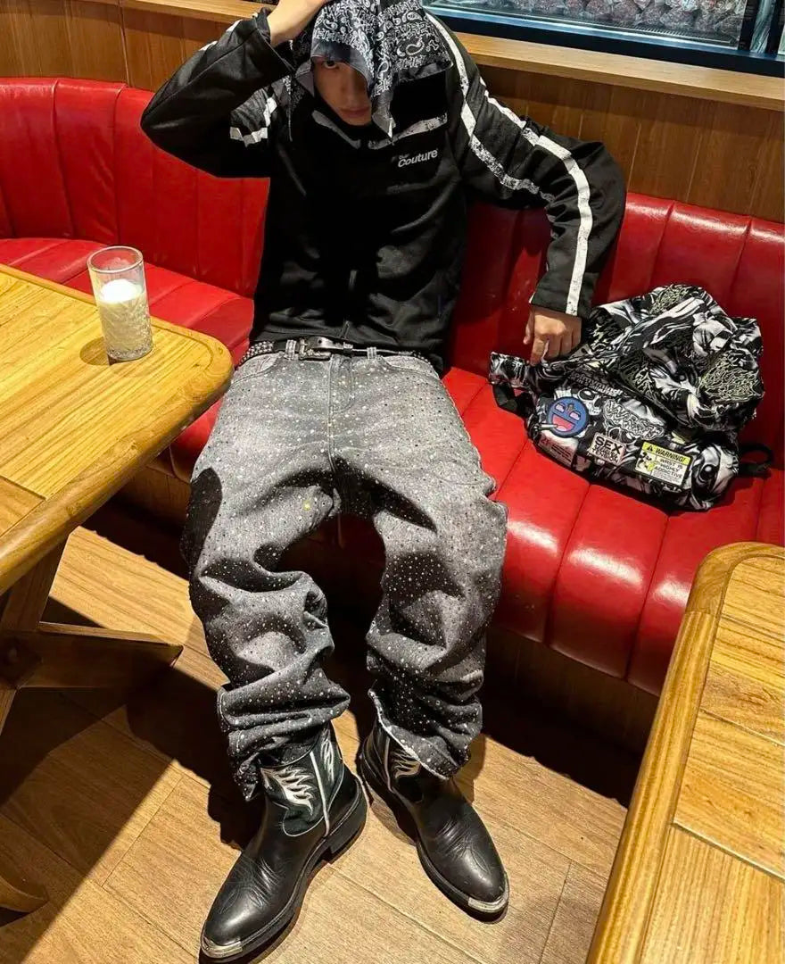 Sequin Rhinestone Jeans