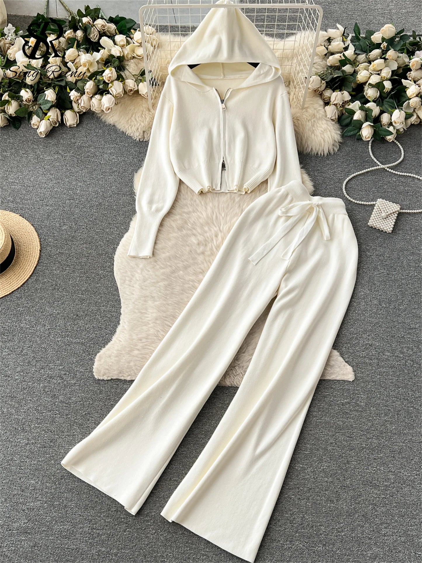 Casual Zipper Two-Piece Set