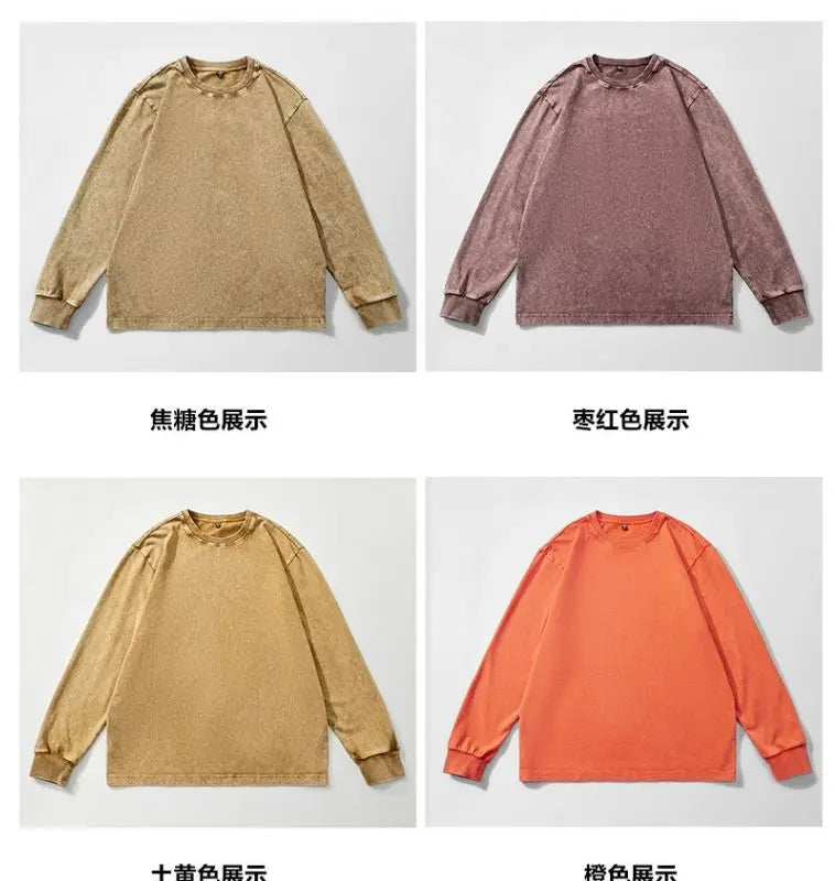 Vintage Washed Cotton Sweatshirt