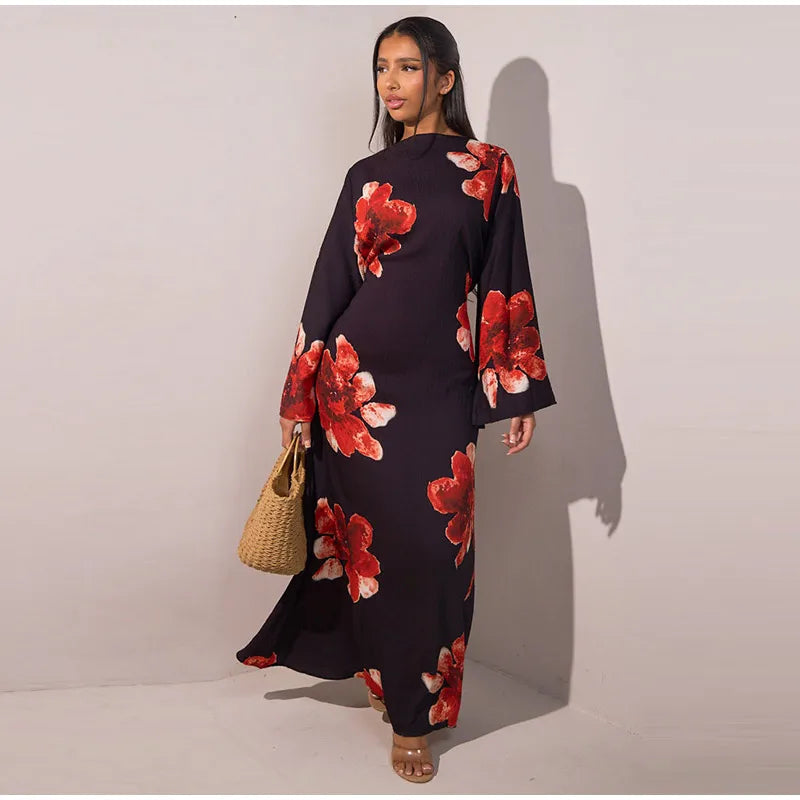 Printed Flare Maxi Dress
