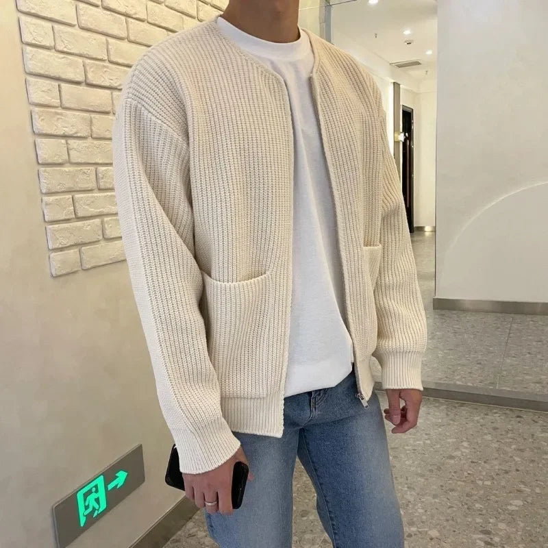 Men Zipper Sweater