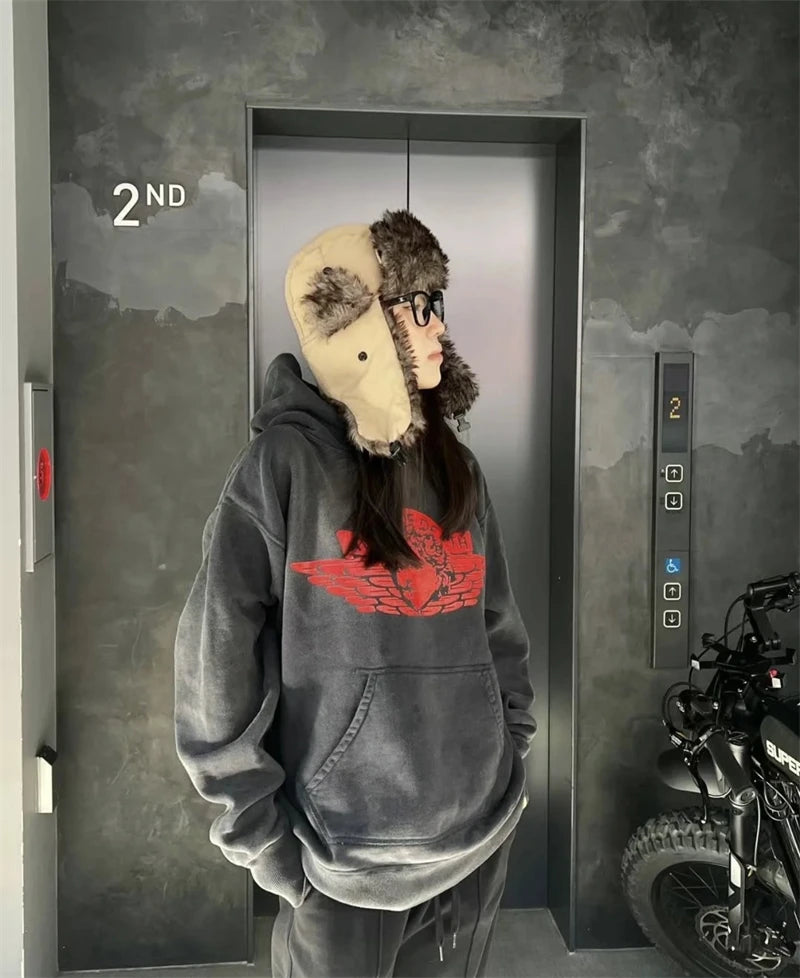 Angel Of Death Washed Hoodie