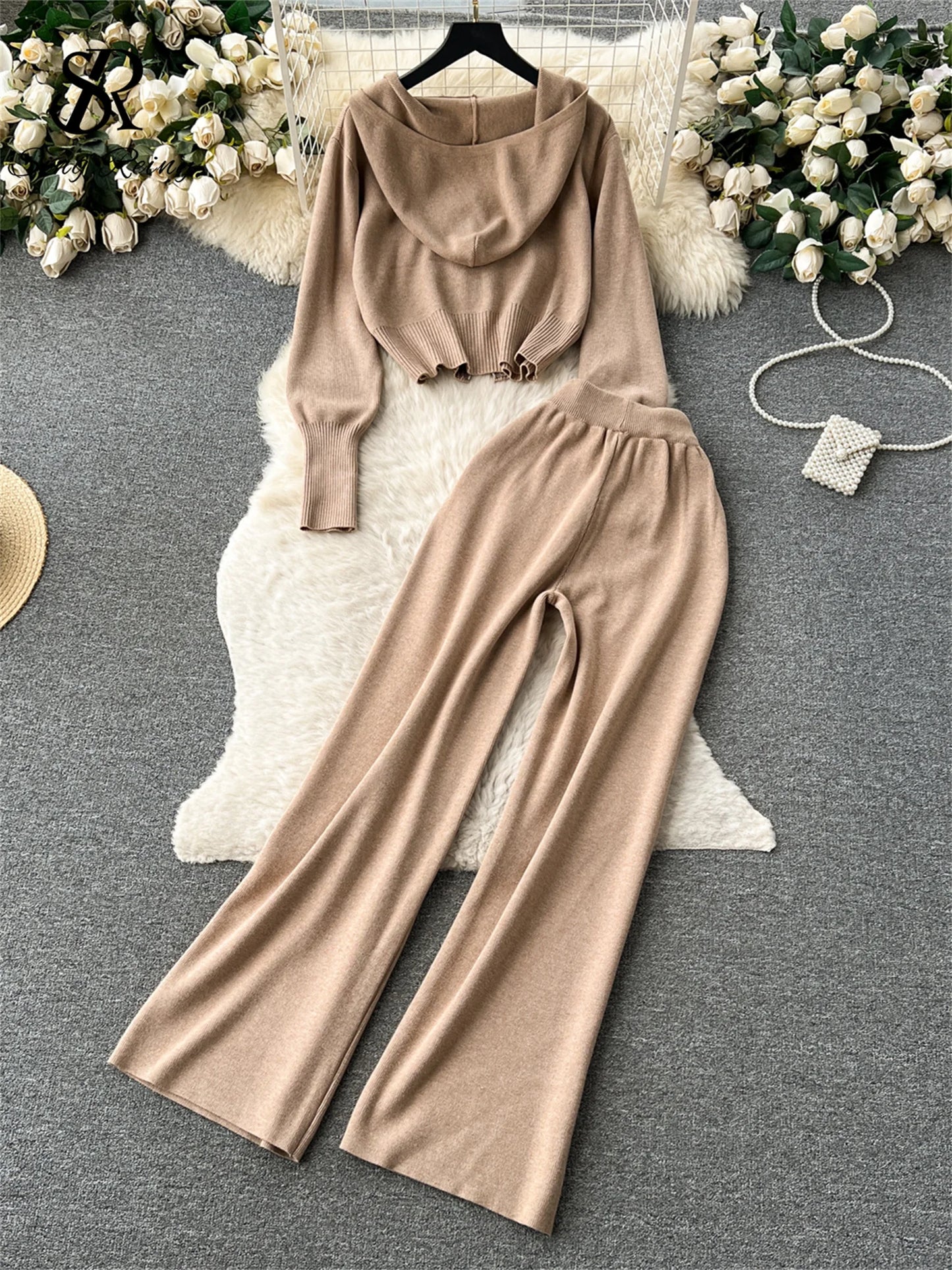 Casual Zipper Two-Piece Set