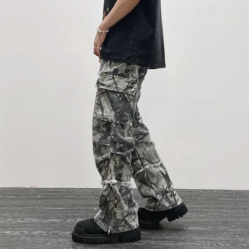Y2K Flare Cargo Pants