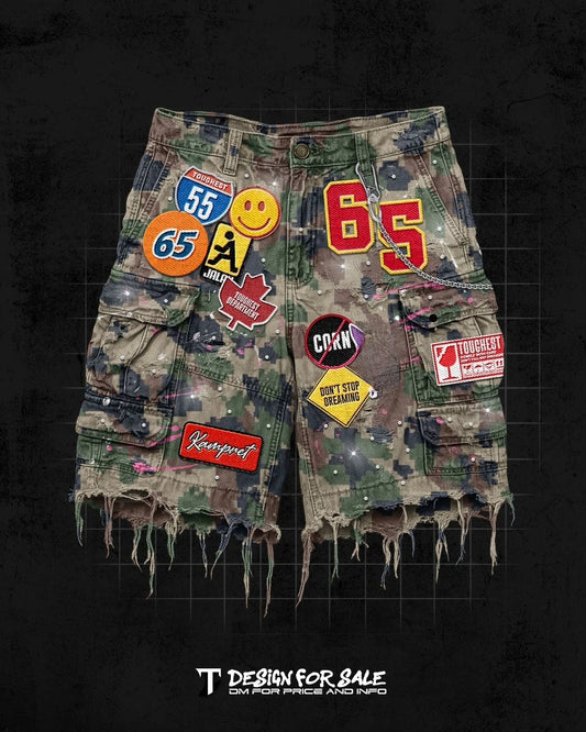 Y2K Camo Shorts