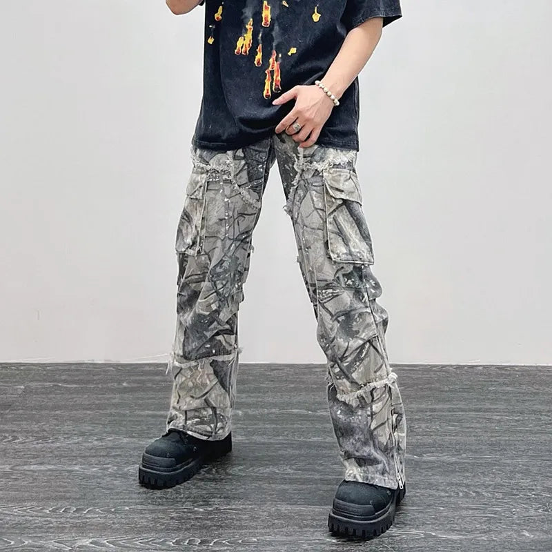 Y2K Flare Cargo Pants