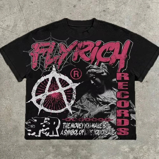FlyRich World Print T-Shirt