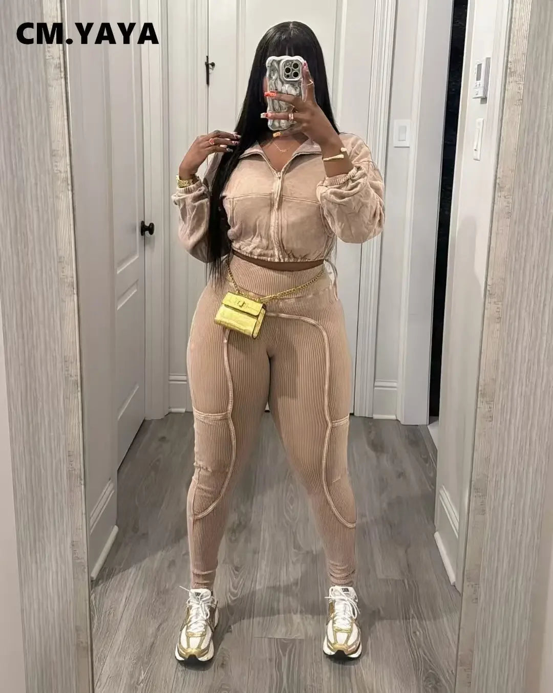 Washed Knitted Two-Piece Set