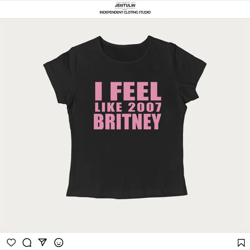 Y2K Crop Baby Tee
