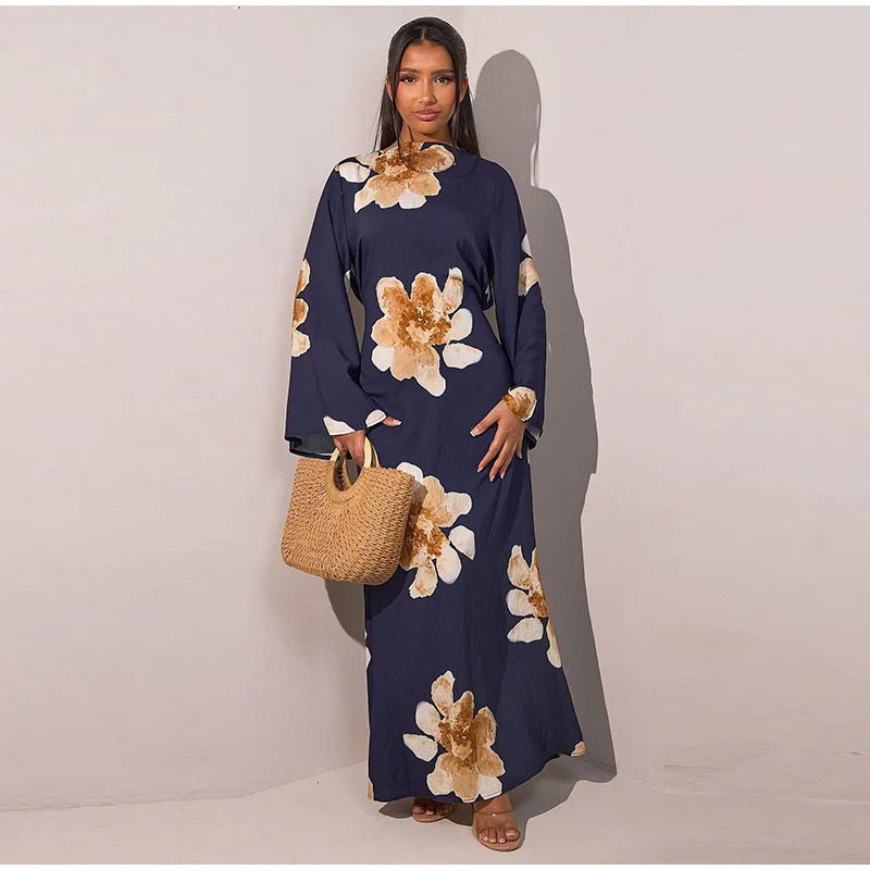 Printed Flare Maxi Dress