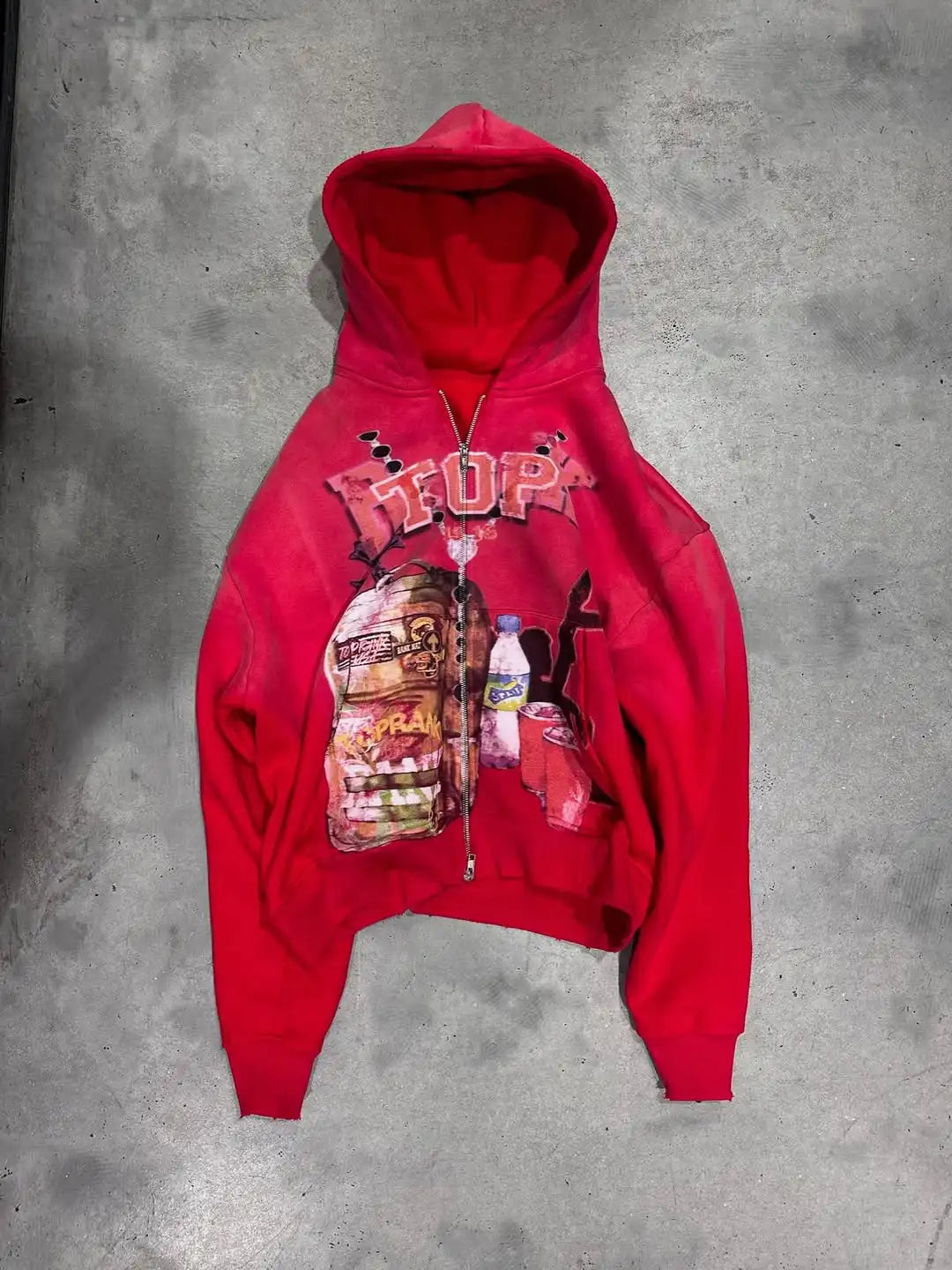 Retro Gothic Streetwear Hoodie
