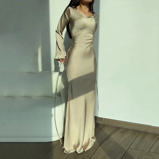 Round Neck Long Dress