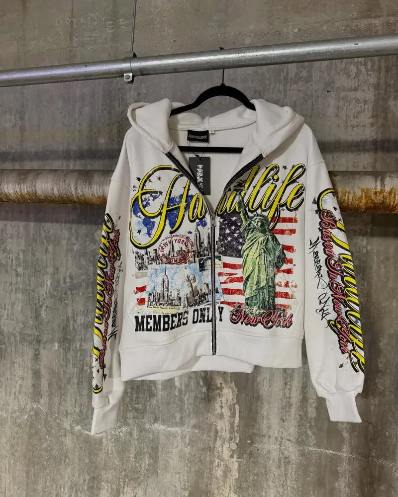 Retro Zipper Hoodie