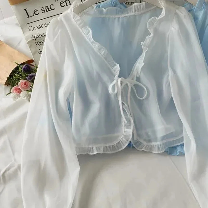 Women’s Lace Bow Top
