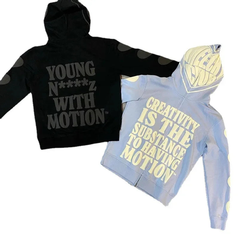 Y2K High Street Zipper Hoodie