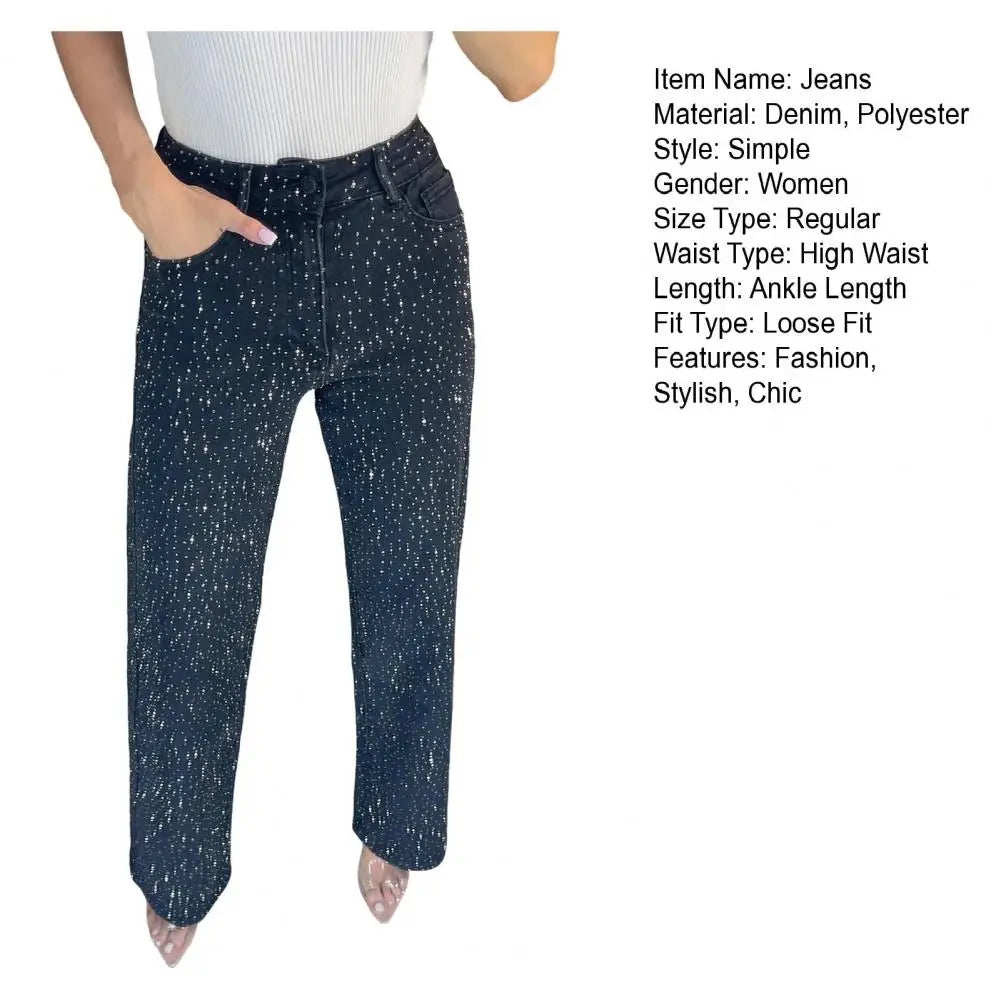 Women’s High Waist Pearl Jeans