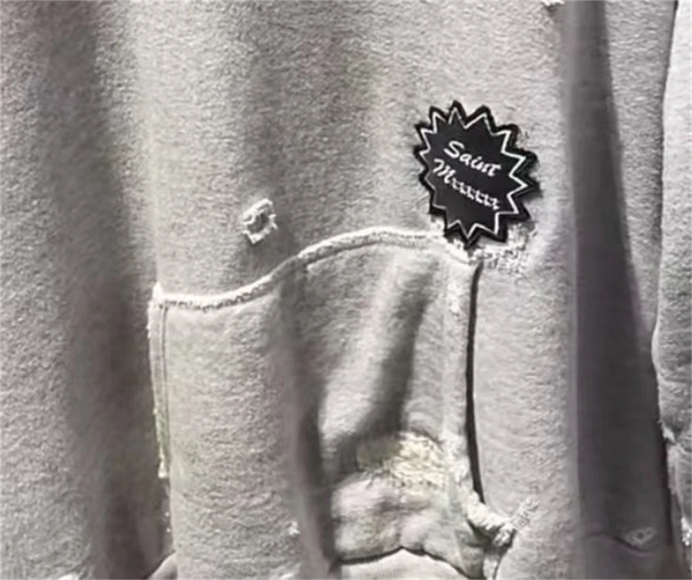 Broken Hole Pullover Hoodie