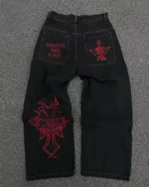 Y2K Rhinestone Sequin Jeans