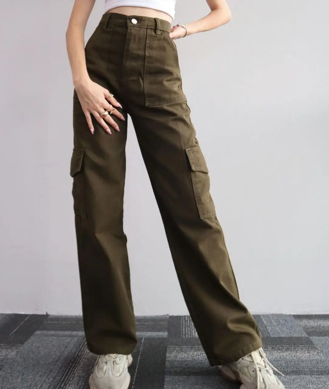 Y2K Wide Leg Cargo Streetwear Pants