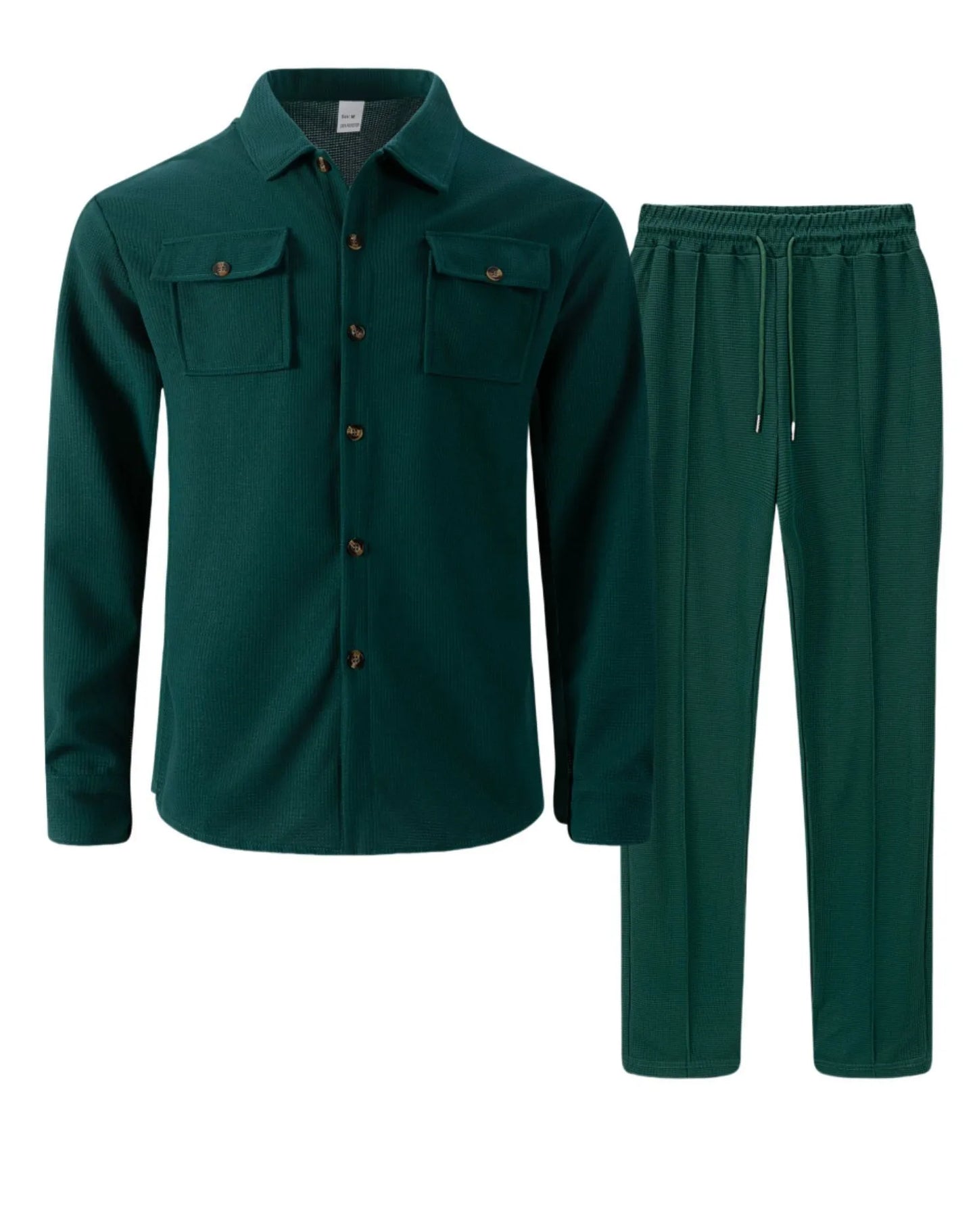 Solid Color Cardigan Set