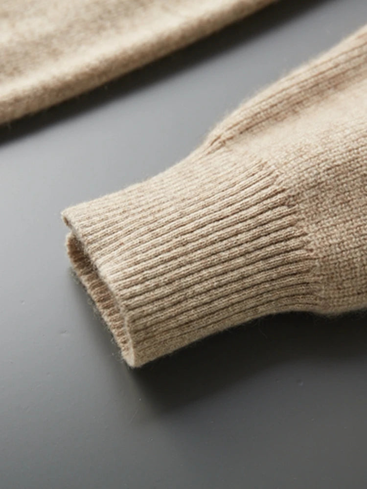 Cashmere Men Hooded Cardigan Set